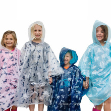 Meilleure qualité de la couche de pluie pour enfants en plastique d&#39;usine